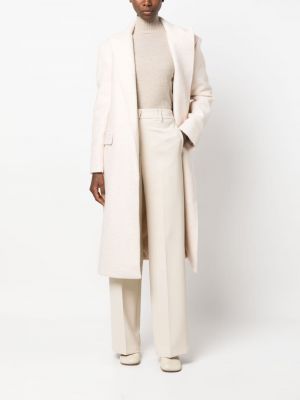 Plstěný kabát Blanca Vita bílý