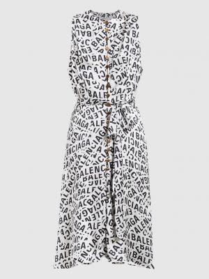 Сукня з принтом Balenciaga сіра