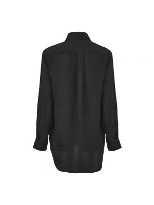 Blusa de seda de tejido jacquard Burberry negro