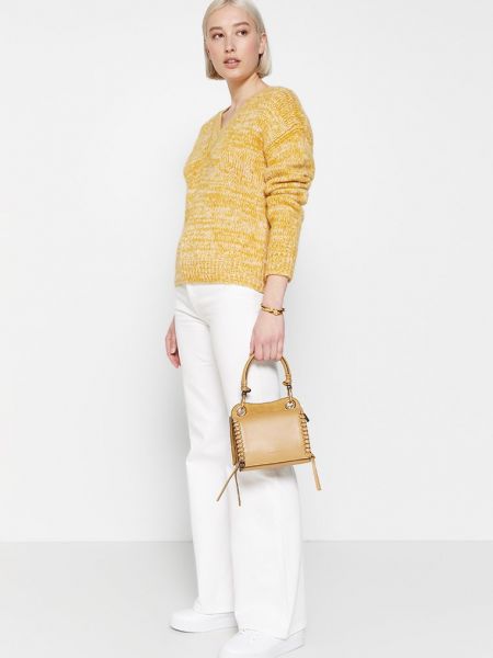 Sweter Diane Von Furstenberg żółty