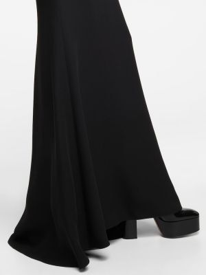Hedvábné dlouhá sukně Valentino černé