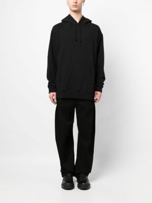 Bluza z kapturem bawełniana Yohji Yamamoto czarna