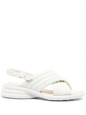 Kožené sandály Camper bílé