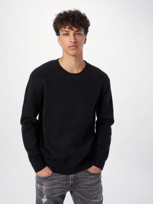 Mrežasti pulover Replay crna
