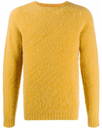 Jersey de tela jersey de cuello redondo Mackintosh amarillo