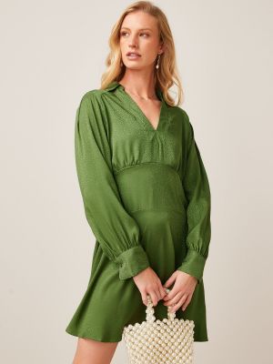 Атласное платье мини Next зеленое