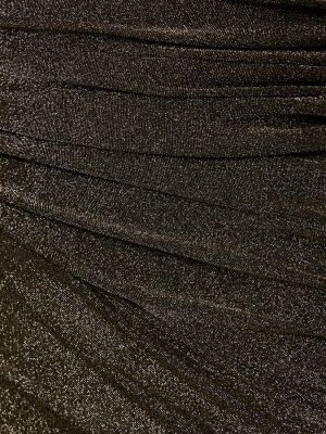 Drapované džerzej mini šaty Alexandre Vauthier čierna