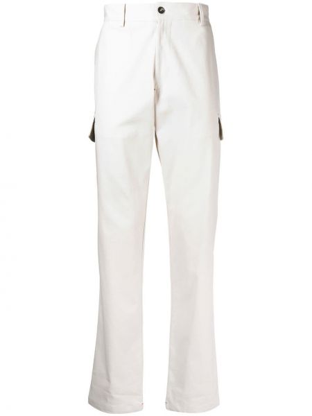 Pantalon cargo avec poches Isaia blanc