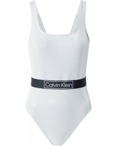 Costum de baie întregi Calvin Klein Swimwear argintiu