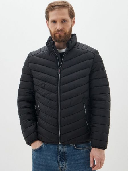 Утепленная демисезонная куртка Tom Tailor черная
