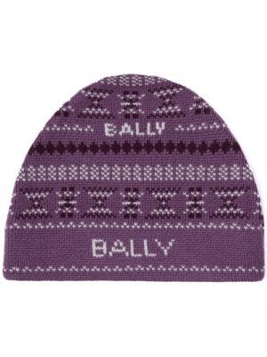 Woll mütze Bally lila