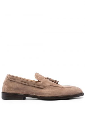 Pantofi loafer din piele de căprioară Brunello Cucinelli
