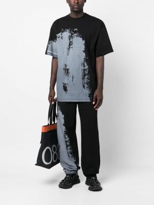 Sportovní kalhoty s potiskem s abstraktním vzorem A-cold-wall* černé