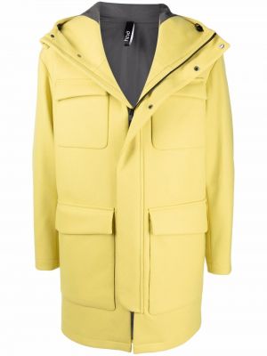 Abrigo con capucha con bolsillos Hevo amarillo