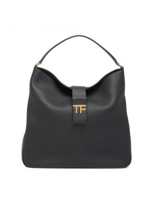 Кожаная сумка Tom Ford черная