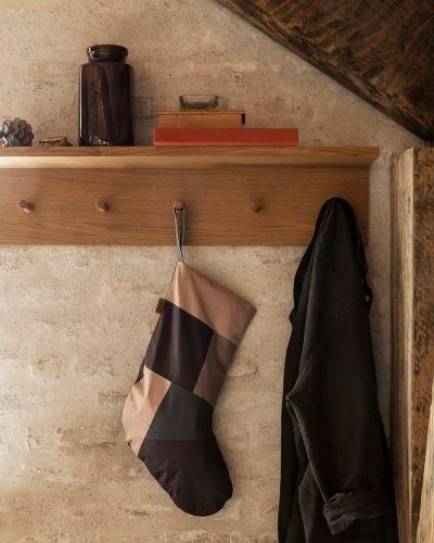 Pamučne samostojeće čarape Ferm Living smeđa
