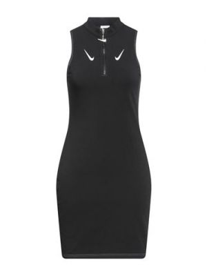 Mini vestido de algodón Nike negro