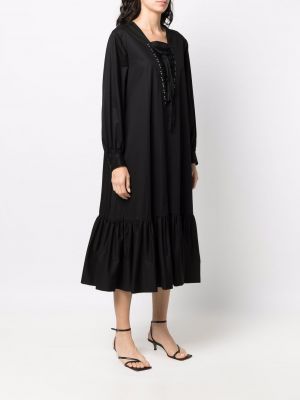 Krajkové šněrovací šaty Comme Des Garçons Noir Kei Ninomiya černé