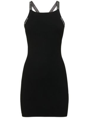 Viskózové mini šaty Alexander Wang černé