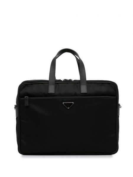 Бизнес чанта Prada Pre-owned черно