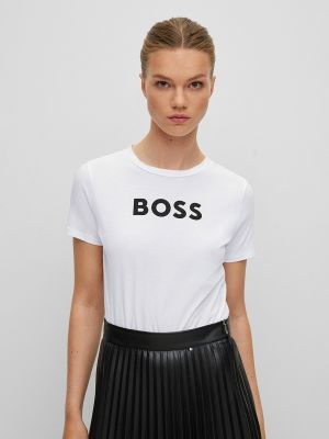 Camiseta de algodón con estampado Boss