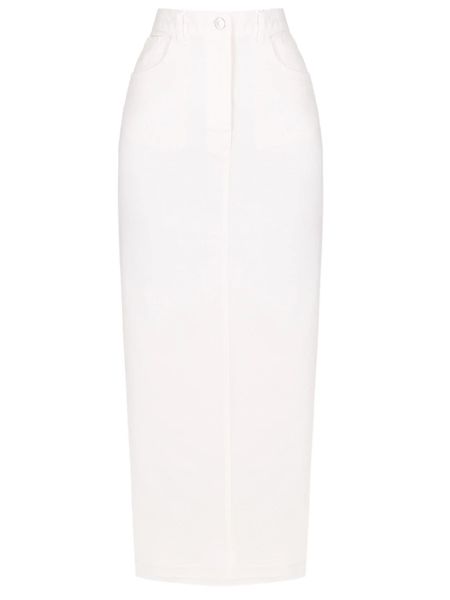 Джинсовая юбка Forte Dei Marmi Couture белая