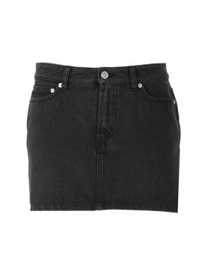Spódnica jeansowa A.p.c. czarna