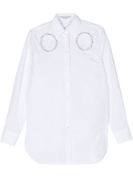 Риза с кристали Stella Mccartney бяло