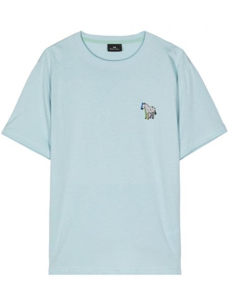 Bavlnené tričko s potlačou so vzorom zebry Ps Paul Smith