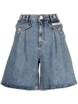 Jeansshorts med hög midja Kimhekim blå