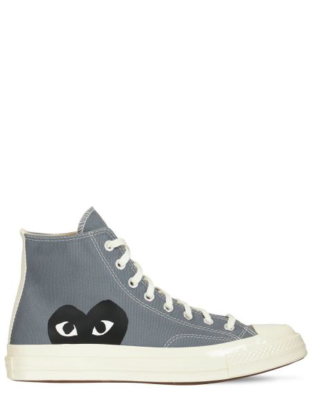 Bomuld sneakers Comme Des Garçons Play grå