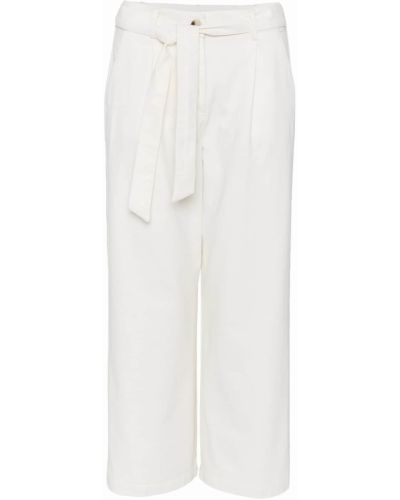 Широки панталони тип „марлен“ Opus бяло