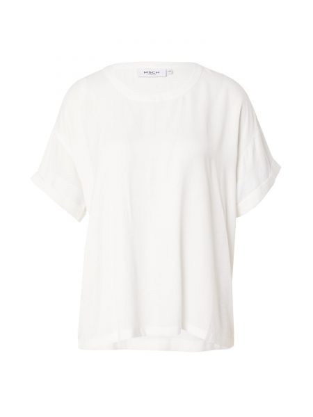 Bluză cu croială lejeră Msch Copenhagen alb