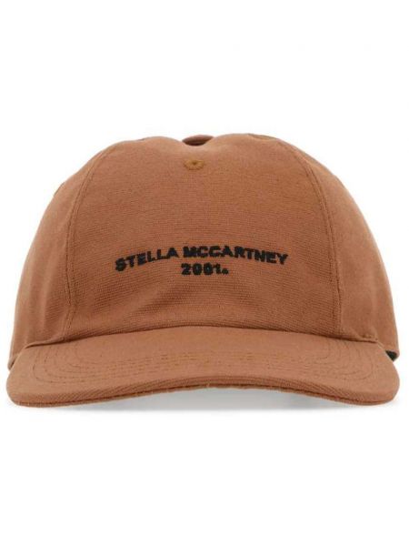 Broderet cap Stella Mccartney brun