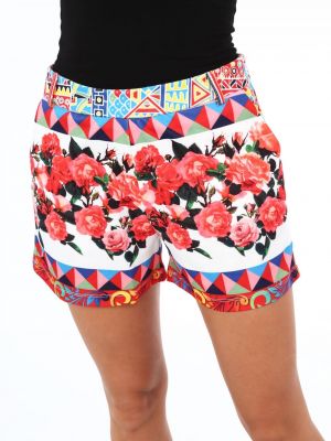 Kratke hlače s cvetličnim vzorcem Fasardi