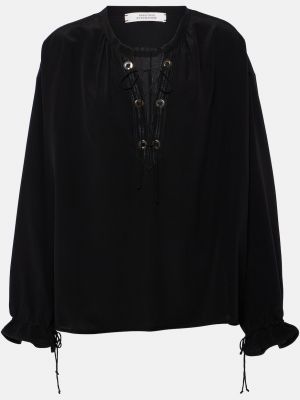 Шелковая блузка Dorothee Schumacher черная