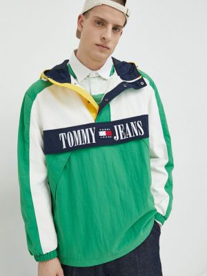 Geacă de blugi oversize Tommy Jeans verde
