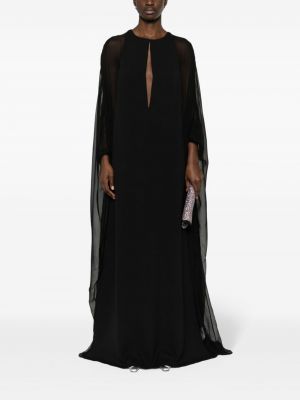 Przezroczysta sukienka wieczorowa Tom Ford czarna