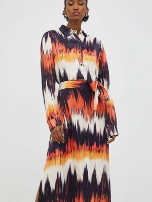 Rochie midi oversize Answear Lab portocaliu