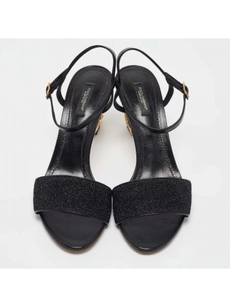 Sandalias de cuero Dolce & Gabbana Pre-owned negro