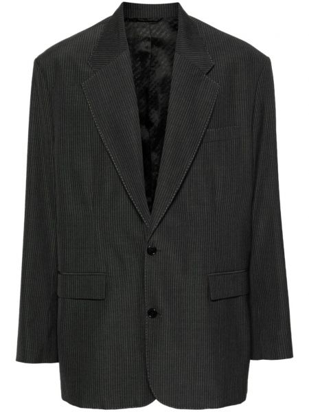 Gestreifter langer blazer Acne Studios grau