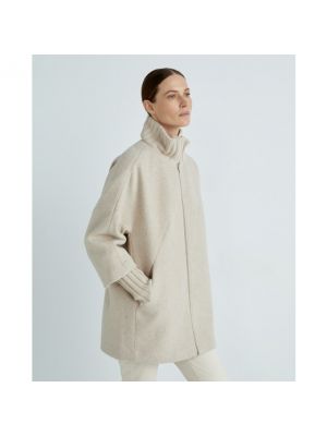 Abrigo de lana Esprit Collection blanco