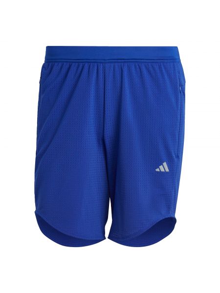 Teplákové nohavice so sieťovinou Adidas Performance modrá