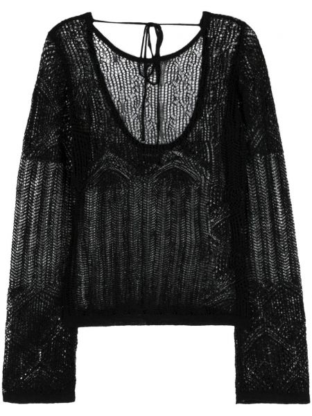 Haut en tricot ajouré Herskind noir