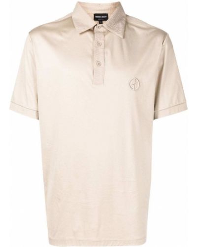 Brodert poloskjorte Giorgio Armani