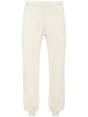 Памучни спортни панталони бродирани Jw Anderson бяло