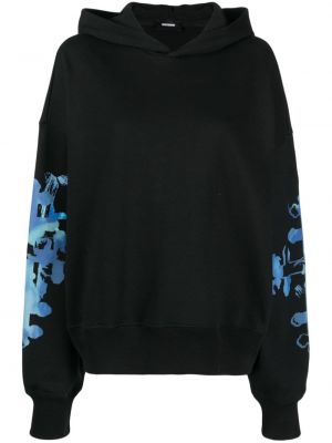 Hoodie con stampa We11done nero