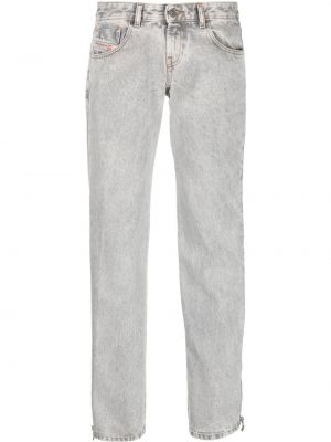 Zip straight jeans Diesel grå