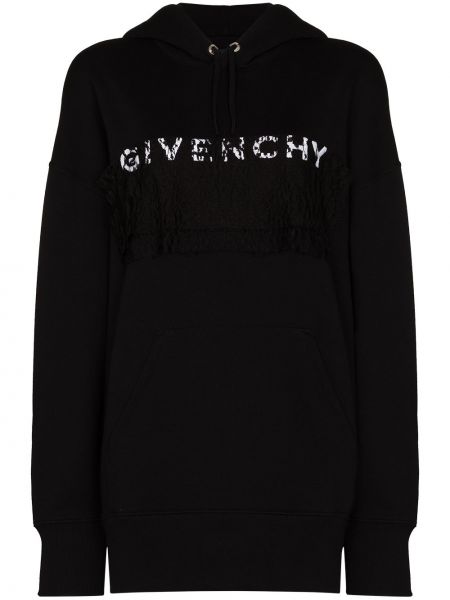Sudadera con capucha con estampado Givenchy negro