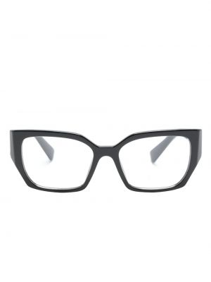 Ochelari cu imprimeu geometric Miu Miu Eyewear negru